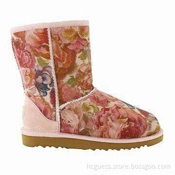 Sheepskin snow boots